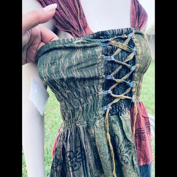 Beautiful cotton handmade patch skirt dresses - Picture 7 of 7